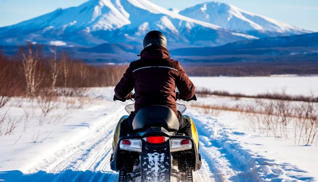 Зимняя сказка. На снегоходе по самым культовым местам Камчатки