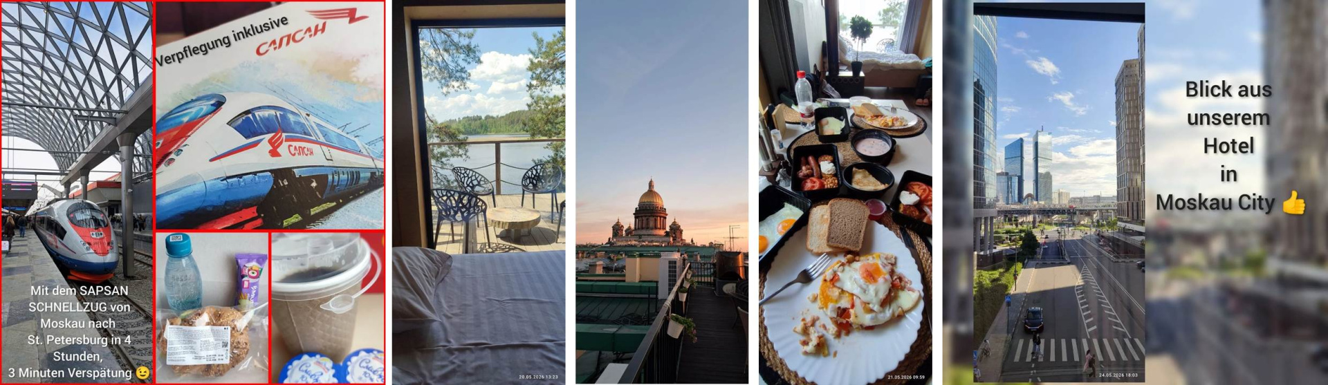 Bewertung auf eine Reise nach Russland