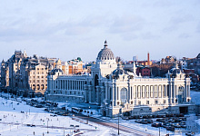 Казань на берегах Волги и Казанки. Республика Татарстан, Россия