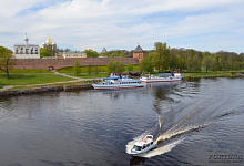 Великий Новгород, речной порт на Волхове