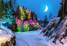 Горный парк Рускеала зимой, Карелия