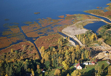 Ладога, вид с высоты птичьего полёта