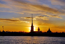 Закат над Петербургом