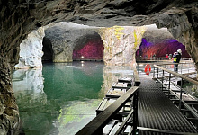 Рускеала, Карелия. Экскурсия в подземные штольни в мраморном каньоне парка