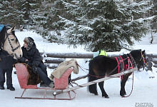 Туры в Карелию, водопад Кивач зимой