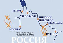 Речной круиз, ТХ Волга Стар, карта маршрута