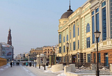 Город Казань на берегах Волги и Казанки